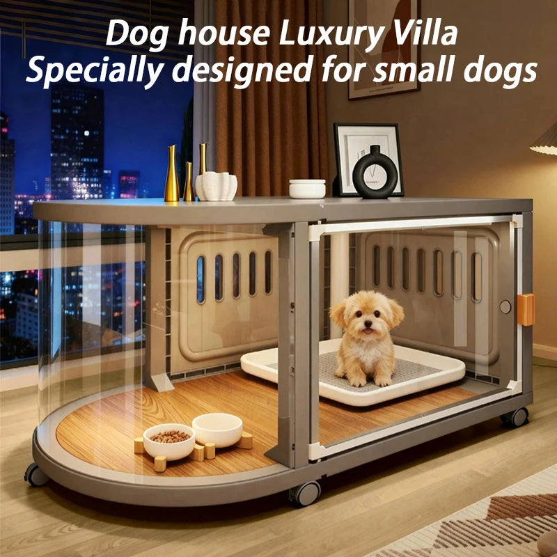 Indoor Small Dog Cage Kennel Resin Portable Puppy Villa Shelter