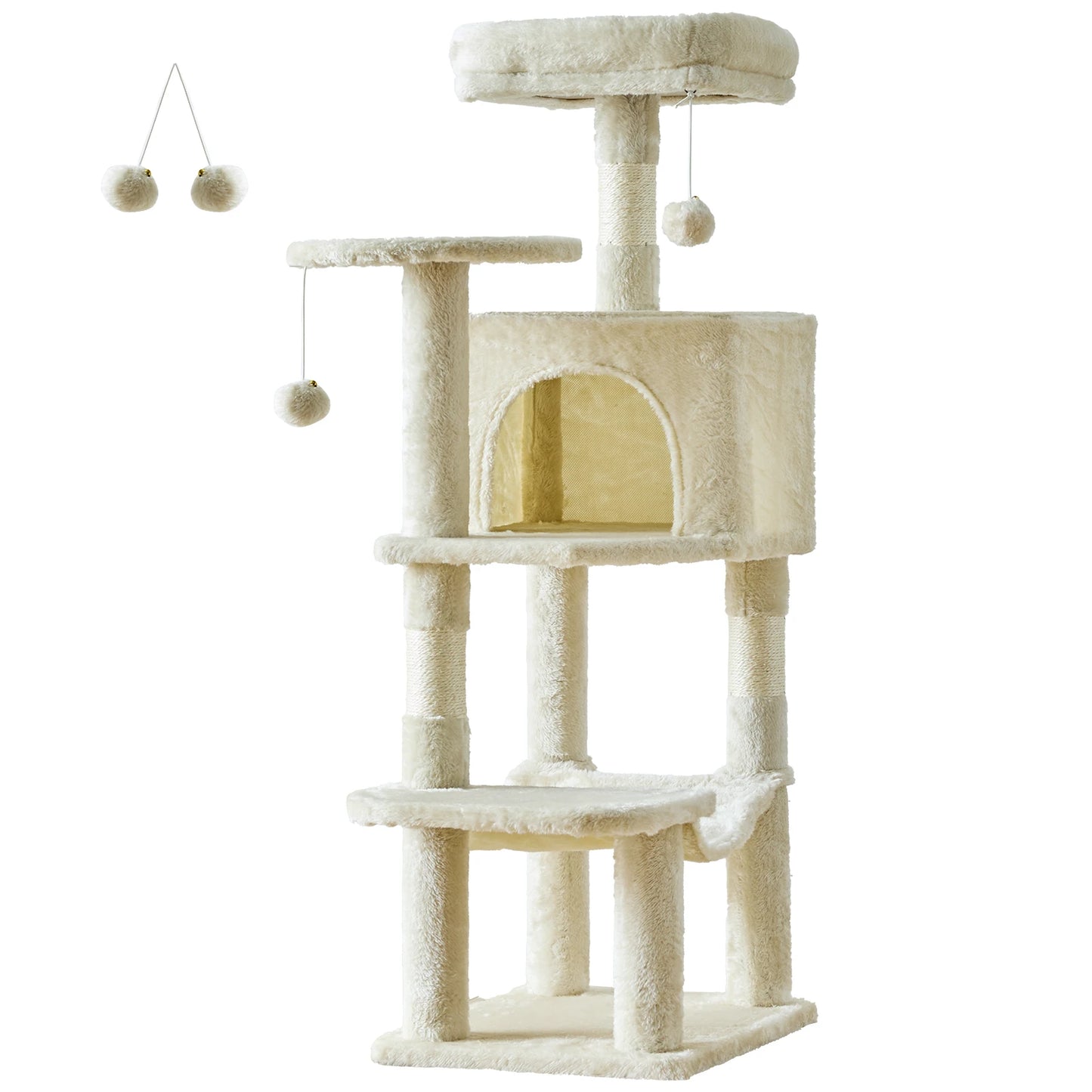 JHK Cat Tree Multi Cat Climbing Tower With Scratching Posts