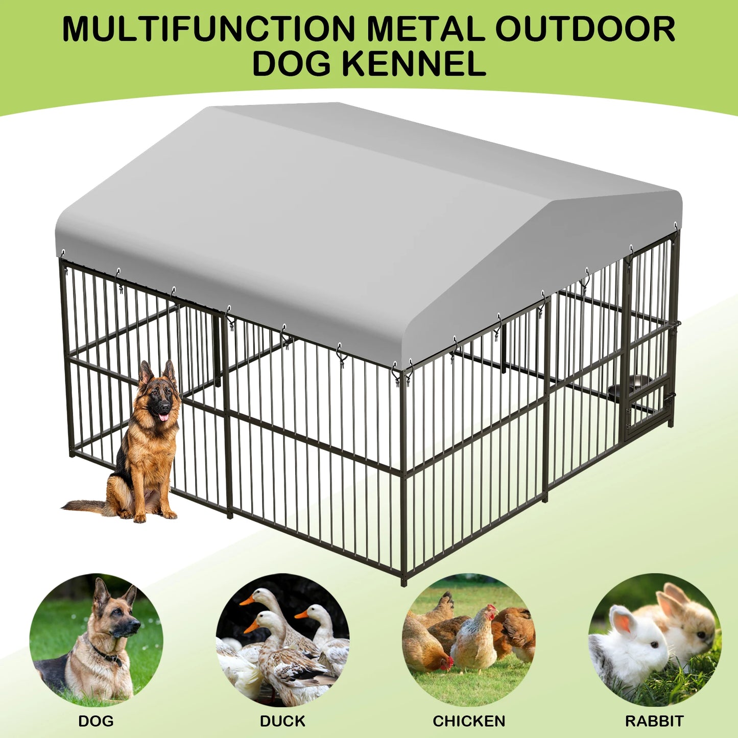 TWISTER.CK Outdoor Large Dog Kennel Heavy Duty Walk In Playpen