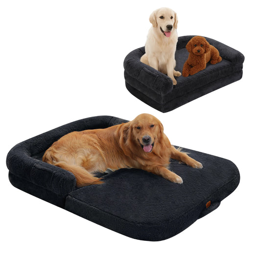 PAWZ Road Foldable Plush Dog Bed Washable Non Slip Sofa Bed