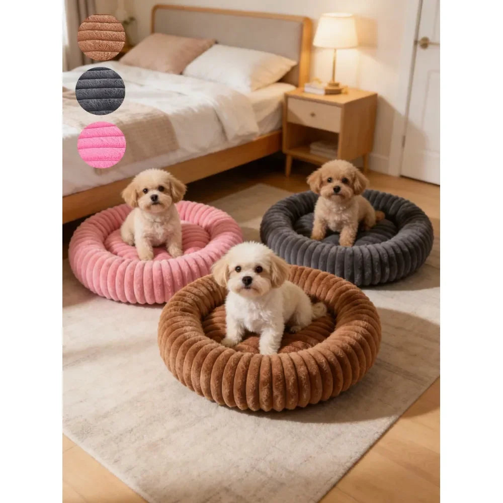 Four Season Orthopedic Donut Dog Bed For Comfort And Support