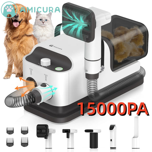 Amicura P1 Vacuum Cleaner And Hair Dryer 15kPa Grooming Kit