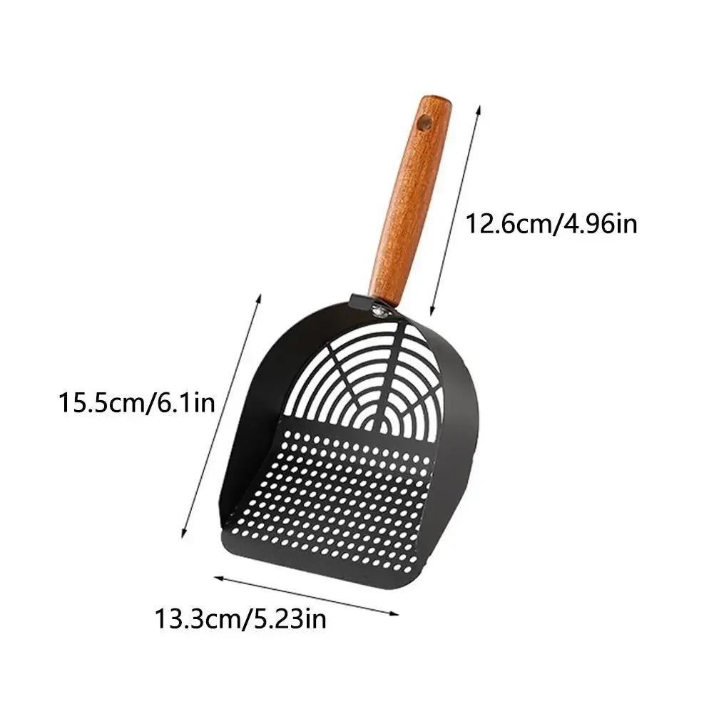 Steel Cat Litter Scoop Long Handle For Easy Cleanup