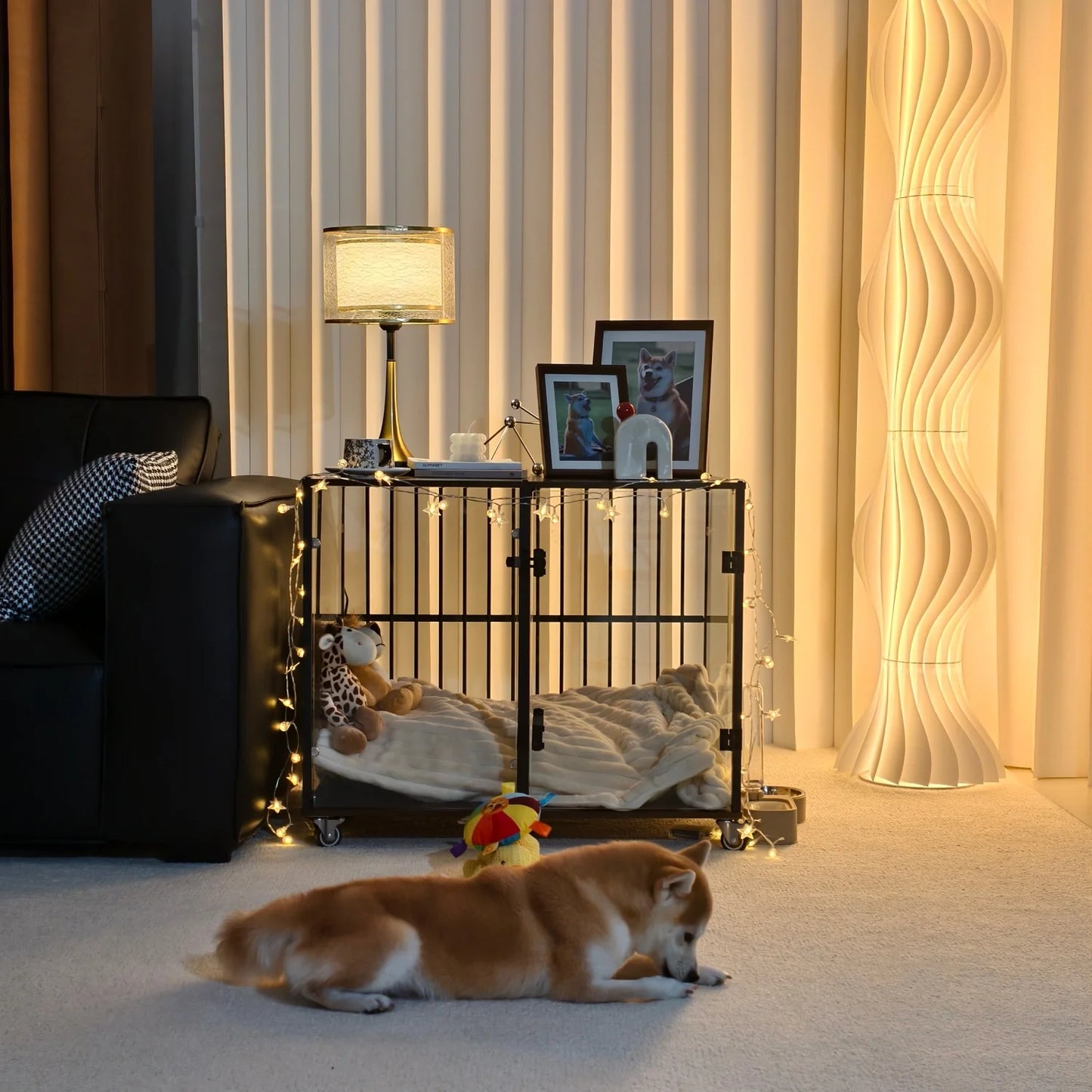 BINGOPAW Dog Crate Furniture Style End Table Kennel