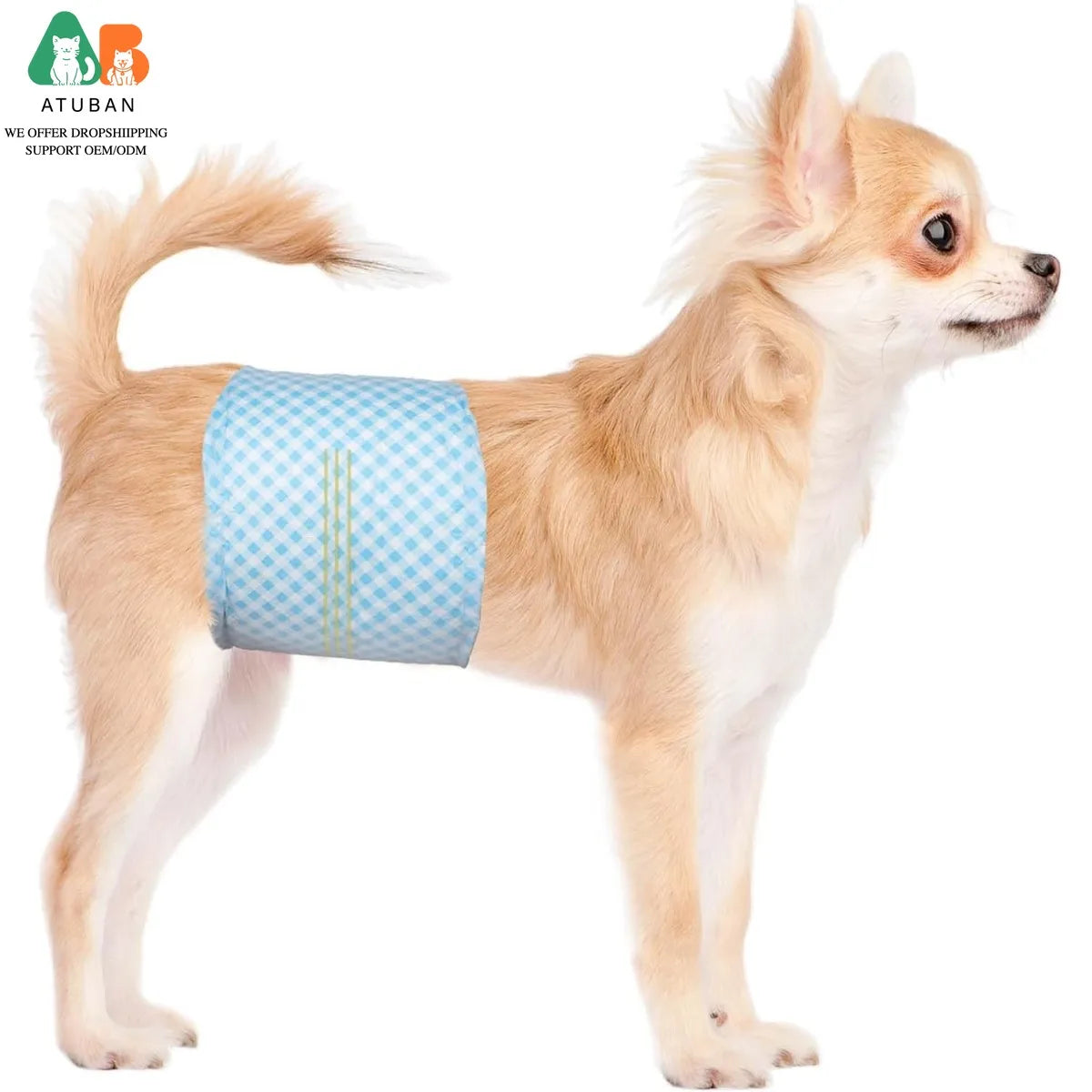 Disposable Belly Bands For Male Dogs With Wetness Indicator And Super Absorbent
