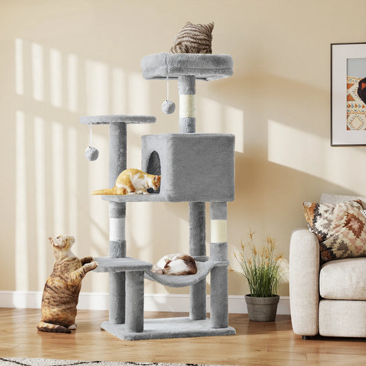 JHK Cat Tree Multi Cat Climbing Tower With Scratching Posts